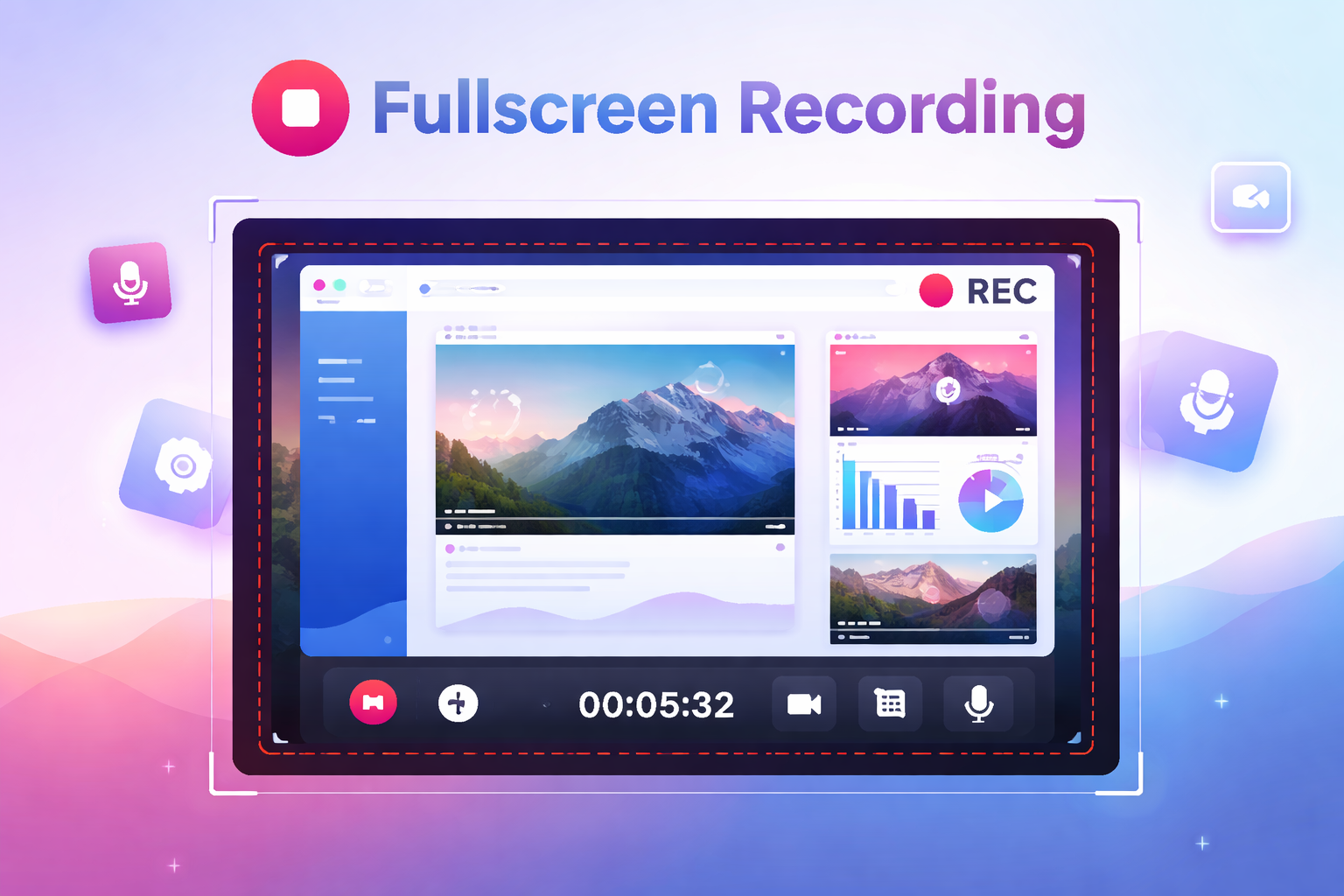 Fullscreen recording